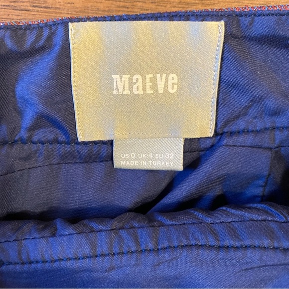 Anthropologie MAEVE Cardana Embossed Floral Colorful Straight Mini Skirt Size 0 - Picture 6 of 11